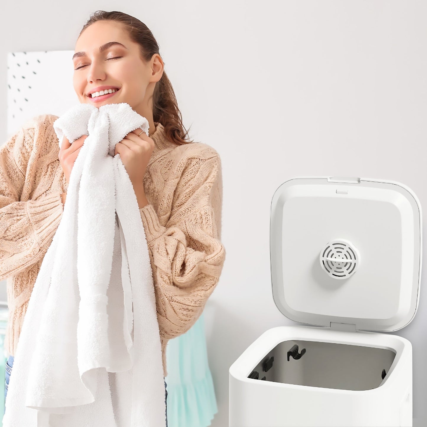 Luxury Towel Warmer Bucket with LED Display - Health & Longevity Life