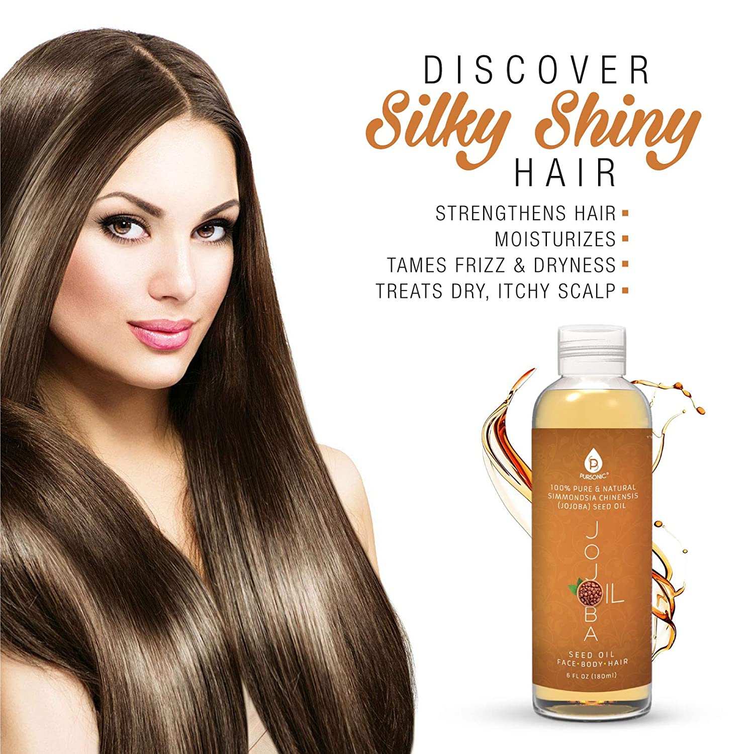 100% Pure & Natural Golden Jojoba Oil 6 Oz - Health & Longevity Life