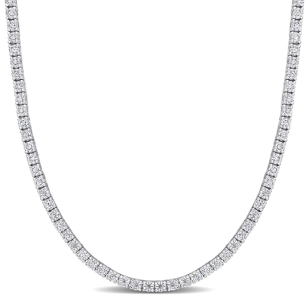 12.5 ct. DEW Created Moissanite Tennis Necklace - Available in 6 Sizes - Health & Longevity Life