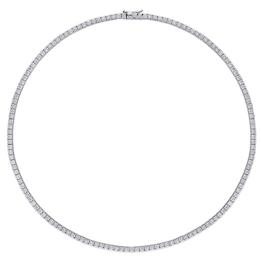 12.5 ct. DEW Created Moissanite Tennis Necklace - Available in 6 Sizes - Health & Longevity Life