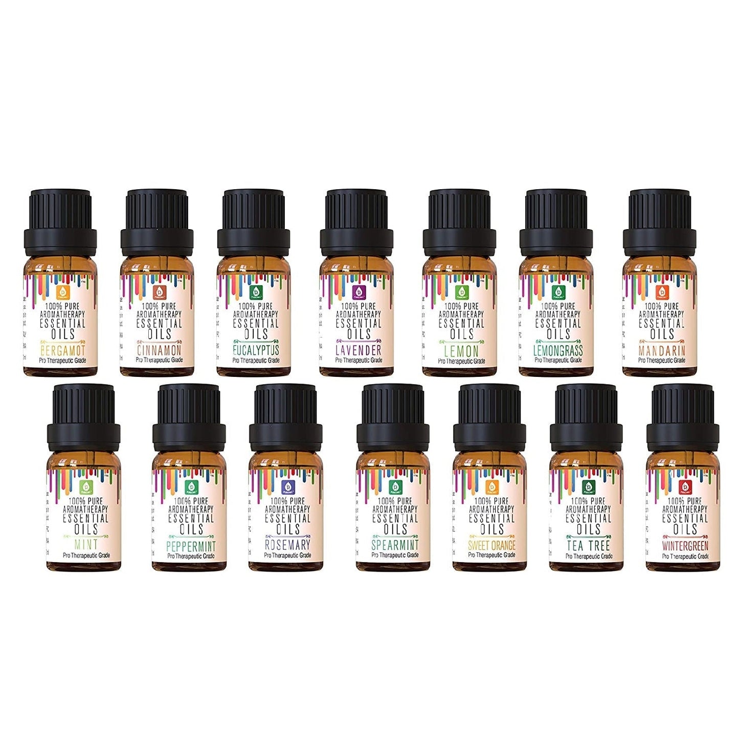 14 Pack of 100% Pure Essential Aromatherapy Oils - Health & Longevity Life