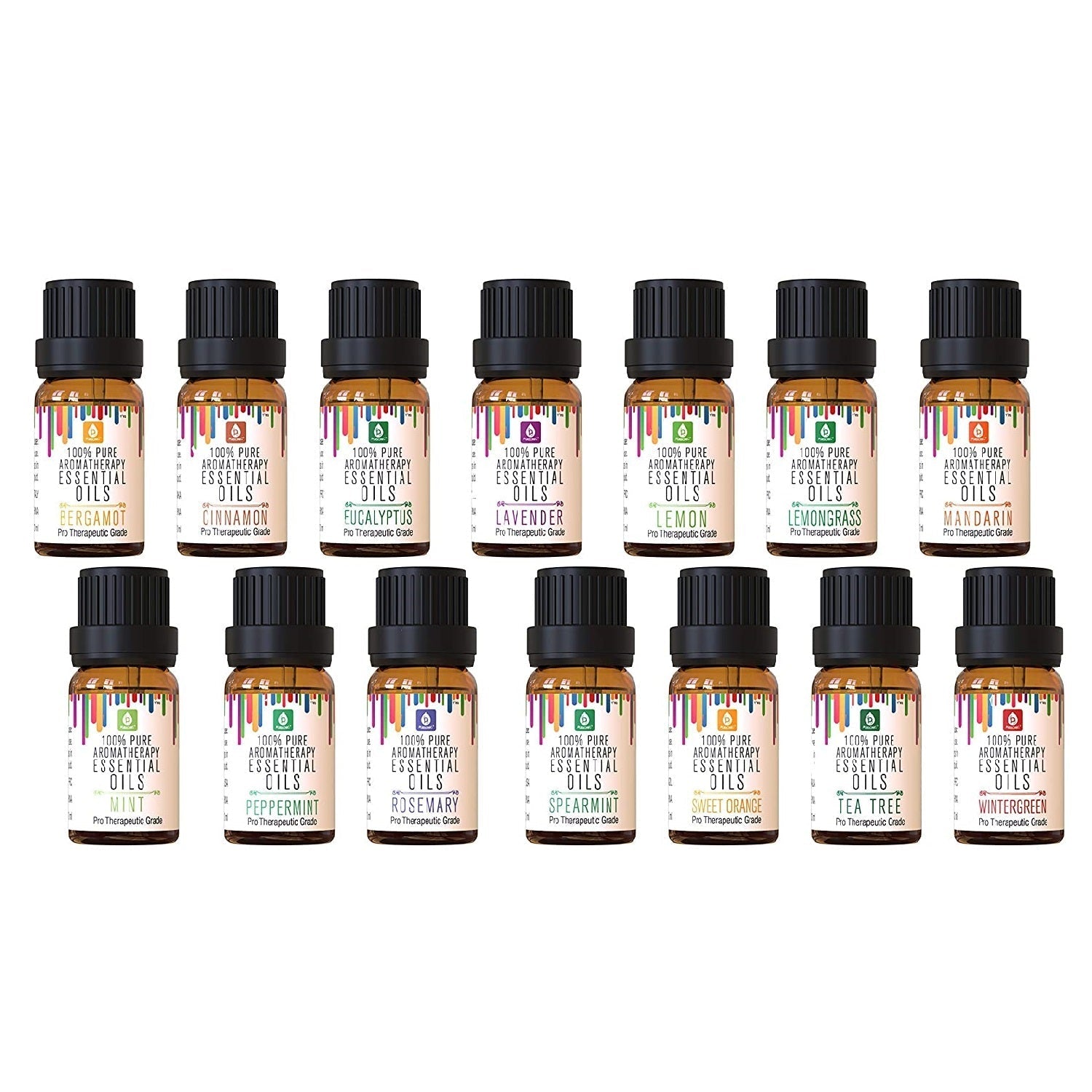 14 Pack of 100% Pure Essential Aromatherapy Oils - Health & Longevity Life