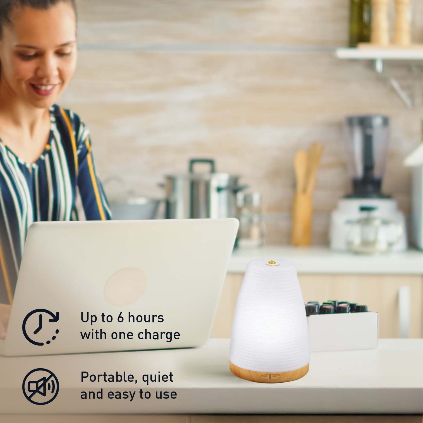 2 - in - 1 USB Essential oil Aroma Diffuser - Health & Longevity Life