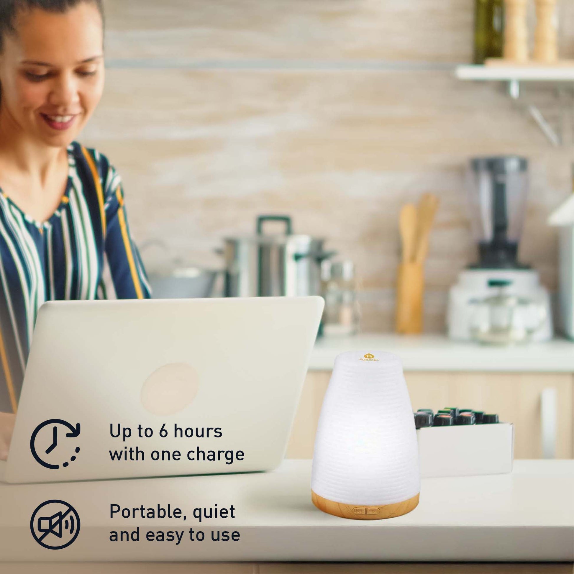 2 - in - 1 USB Essential oil Aroma Diffuser - Health & Longevity Life