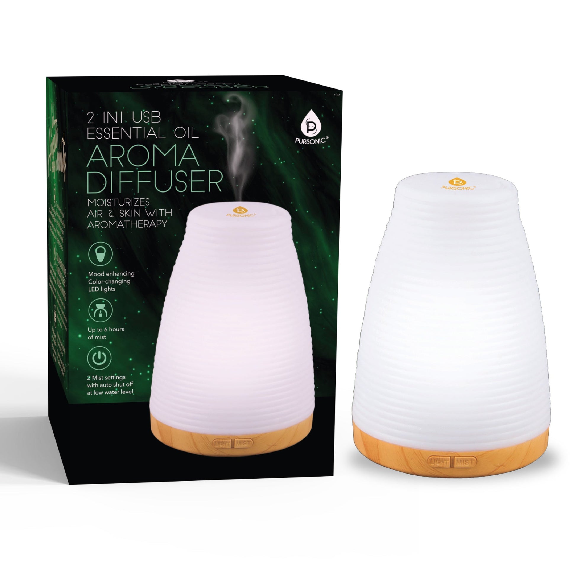 2 - in - 1 USB Essential oil Aroma Diffuser - Health & Longevity Life