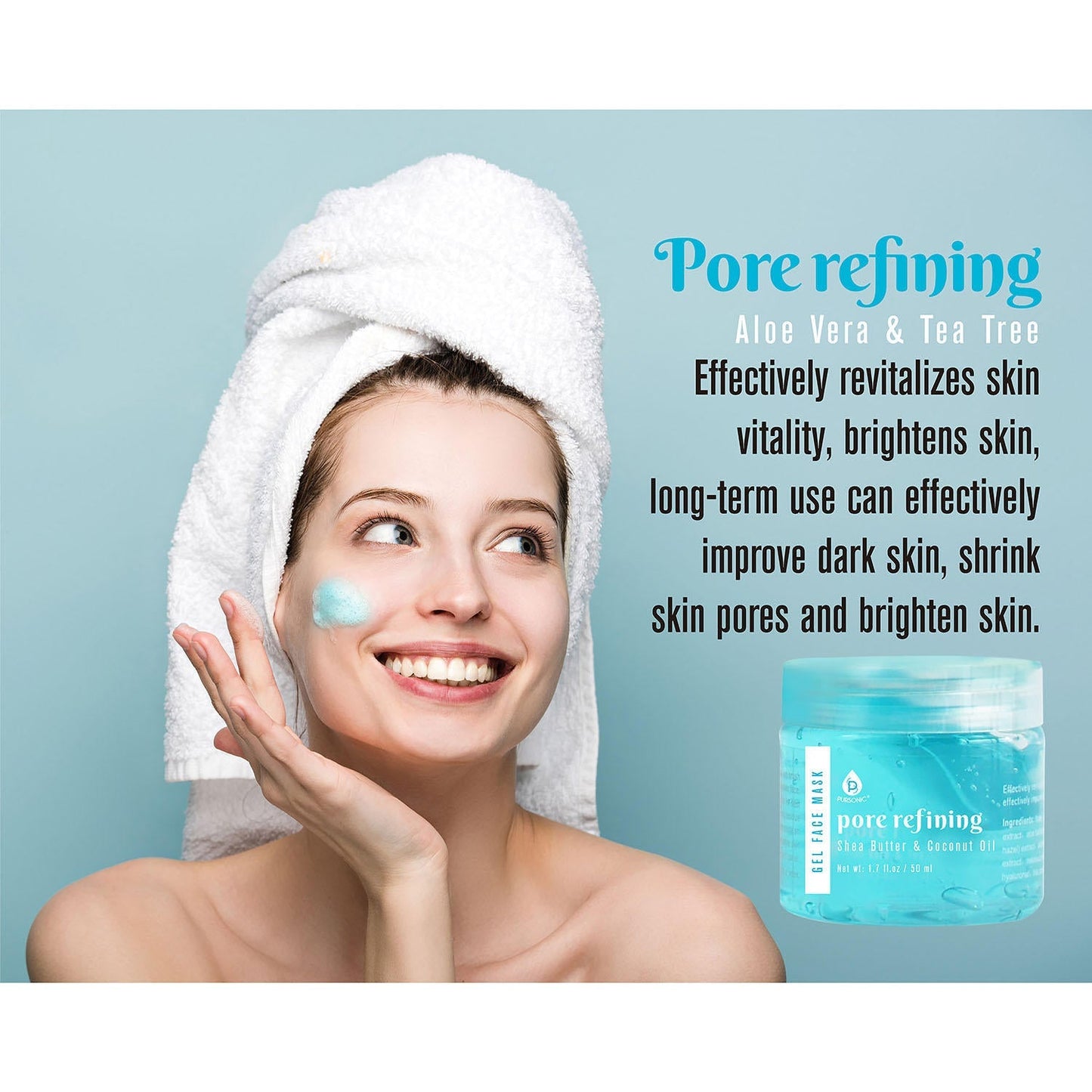 3 Pack Facial Therapy Gel Face Mask With Mask Applicator - Health & Longevity Life