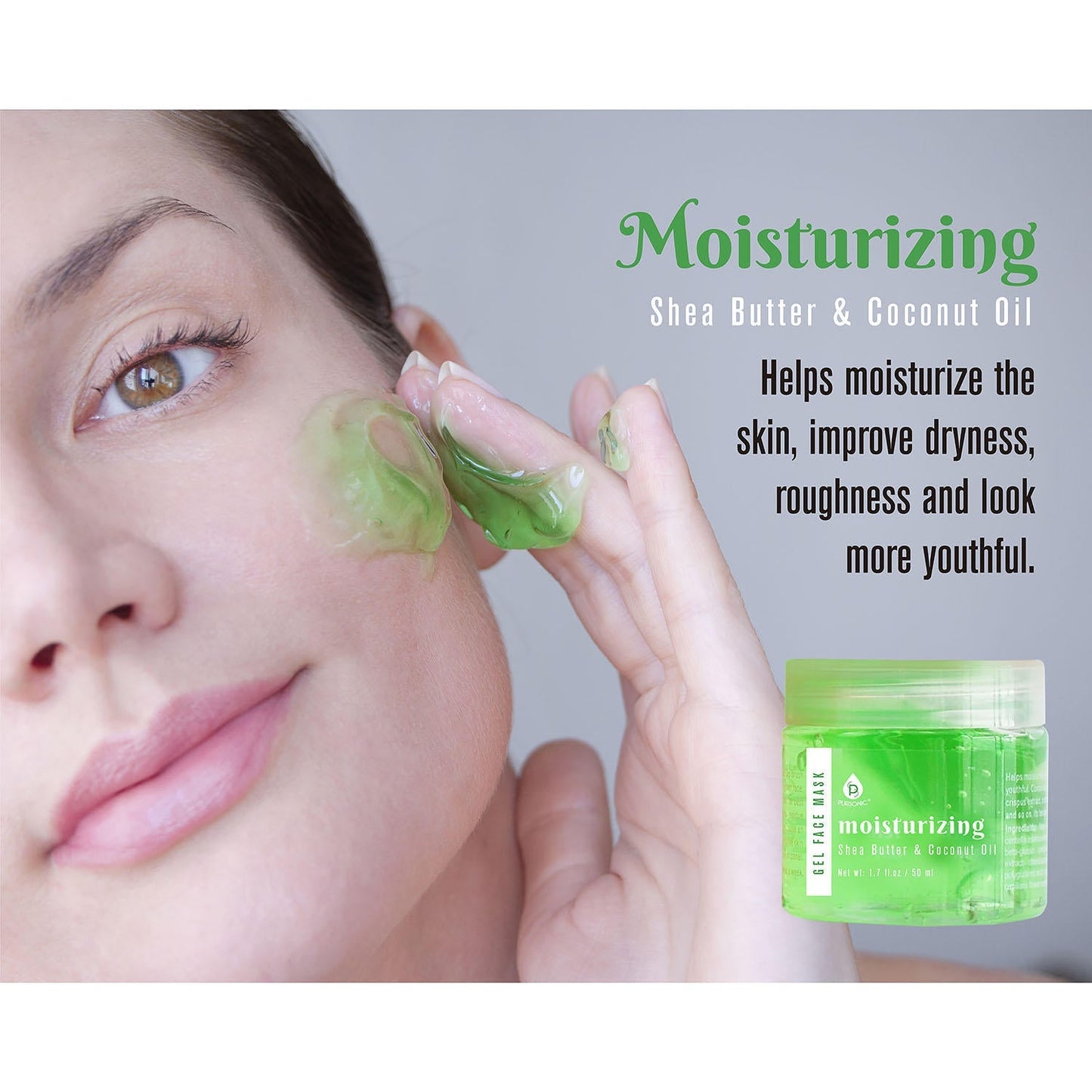 3 Pack Facial Therapy Gel Face Mask With Mask Applicator - Health & Longevity Life