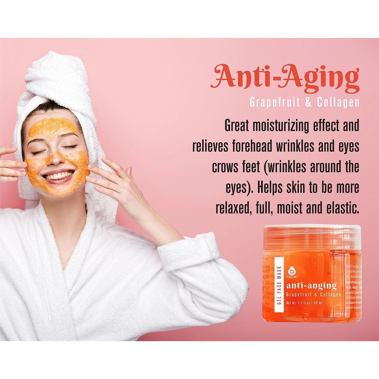 3 Pack Facial Therapy Gel Face Mask With Mask Applicator - Health & Longevity Life