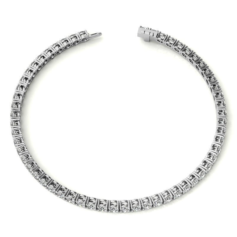 3.00 CTW AGI Certified Lab - Grown Diamond Tennis Bracelet in 14K Yellow or White Gold – G/VS Clarity - Health & Longevity Life