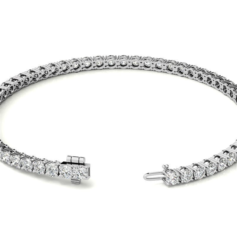 4.00 CTW AGI Certified Lab - Grown Diamond (G/VS) Tennis Bracelet in Choice of 14K Yellow or 14k White Gold - Health & Longevity Life