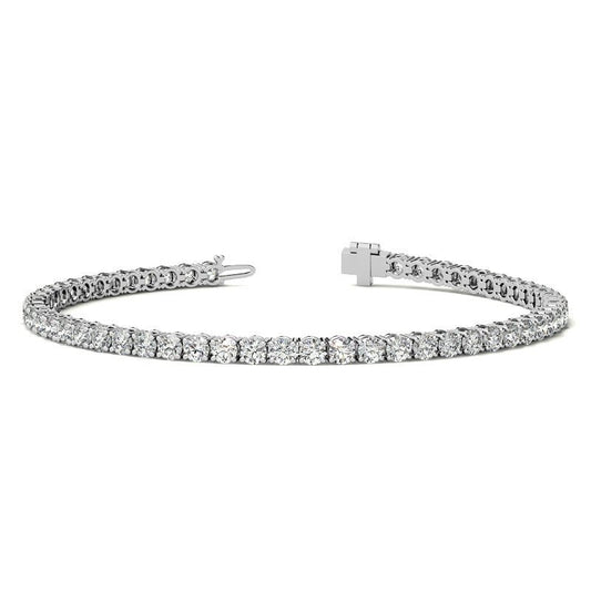 4.00 CTW AGI Certified Lab - Grown Diamond (G/VS) Tennis Bracelet in Choice of 14K Yellow or 14k White Gold - Health & Longevity Life