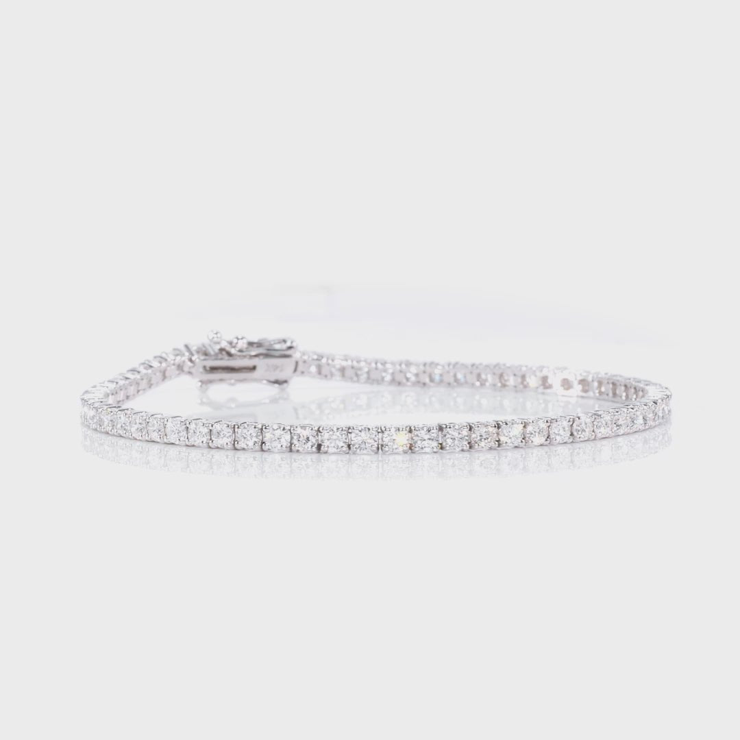 4.00 CTW AGI Certified Lab - Grown Diamond (G/VS) Tennis Bracelet in Choice of 14K Yellow or 14k White Gold - Health & Longevity Life