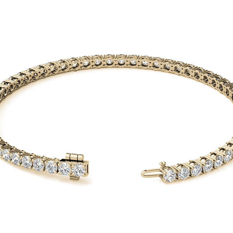 4.00 CTW AGI Certified Lab - Grown Diamond (G/VS) Tennis Bracelet in Choice of 14K Yellow or 14k White Gold - Health & Longevity Life