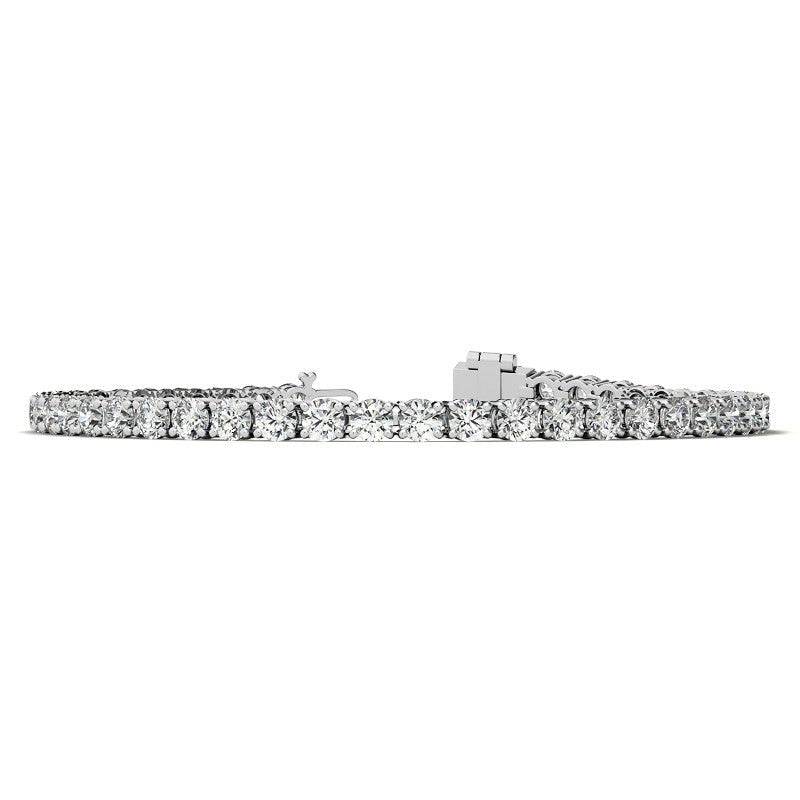6.5 CTW Lab Grown Diamond Tennis Bracelet in 14kt White/Yellow Gold (G/VS) AGI Certified - Health & Longevity Life