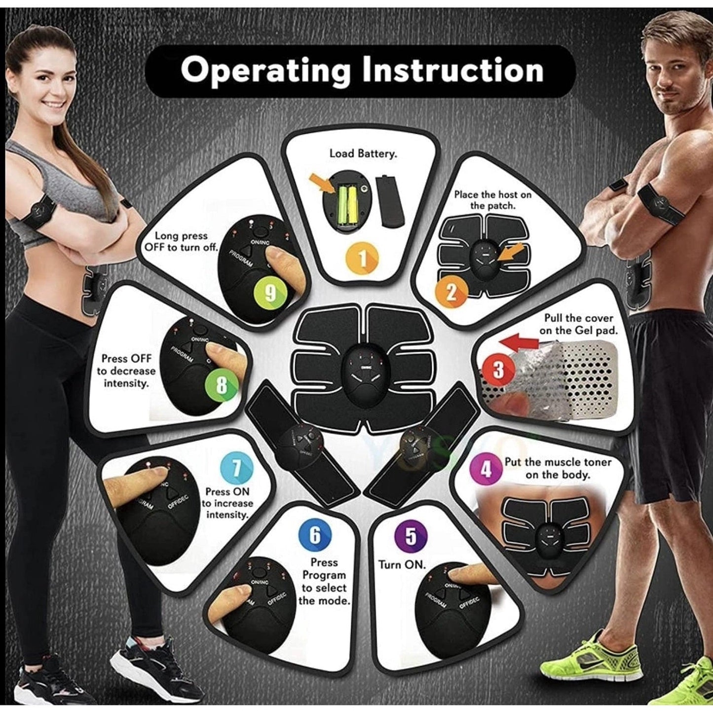 Abdominal Muscle Toner Massager - Health & Longevity Life