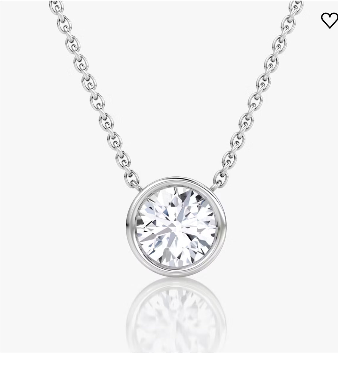 AGI Certified 1.00 Ctw Bezel Set Round Lab Grown Diamond Pendant - G/VS Clarity in Choice of 14K White or Yellow Gold - Health & Longevity Life