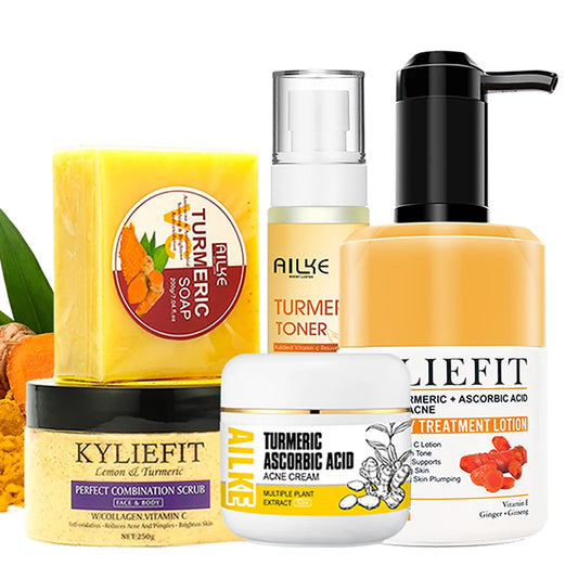 AILKE Organic Turmeric Skin Care, Lighten, Improve Dullness, Brightening, Hydration, Exfoliates, Smooths Skin, For Men And Women - Health & Longevity Life