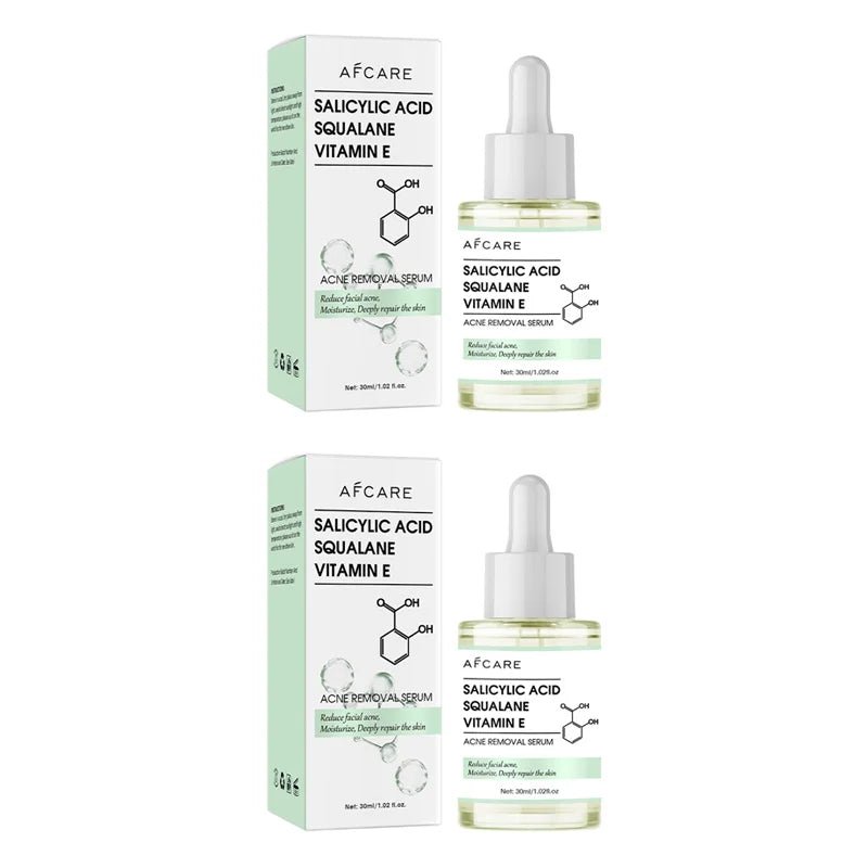 Anti - Acne Face Serum Salicylic Acid Acne Removing Essence Squalane Vitamin E Moisturizing Brightening Korean Skincare Products - Health & Longevity Life