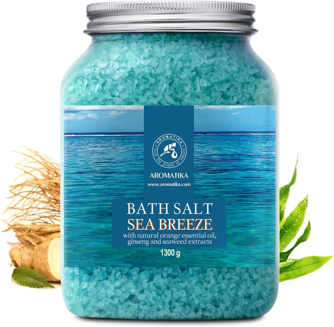 Bath Sea Salt 46 Oz - Sea Breeze Salt - Natural Bath Sea Salts - Best for Good Sleep - Relaxing - Calming - Body Care - Beauty - Aromatherapy - Health & Longevity Life