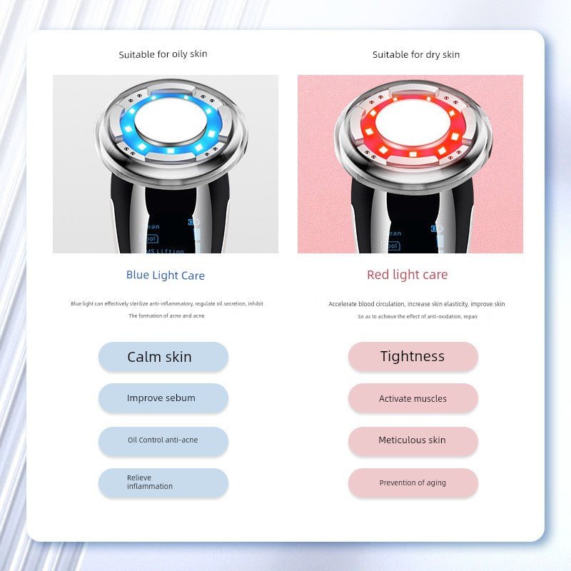 Beauty Instrument Lifting and Firming For Home EMS Micro Current Facial Inductive Therapeutical Instrument Facial Rejuvenation Law Lines Anti - Wrinkle Photon - Health & Longevity Life