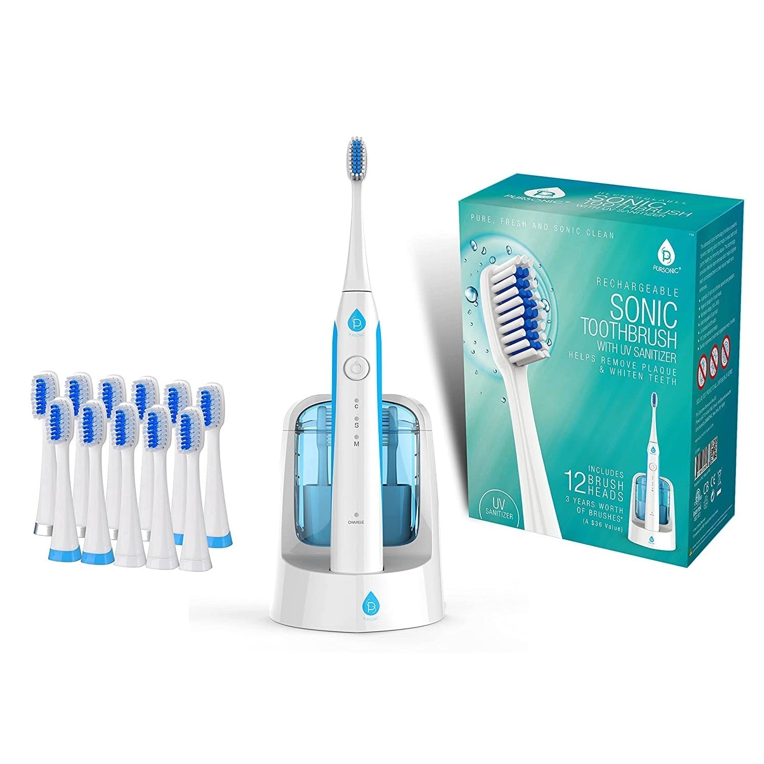 Electric Smart Series Rechargeable Toothbrush with UV Sanitizing Function - Health & Longevity Life