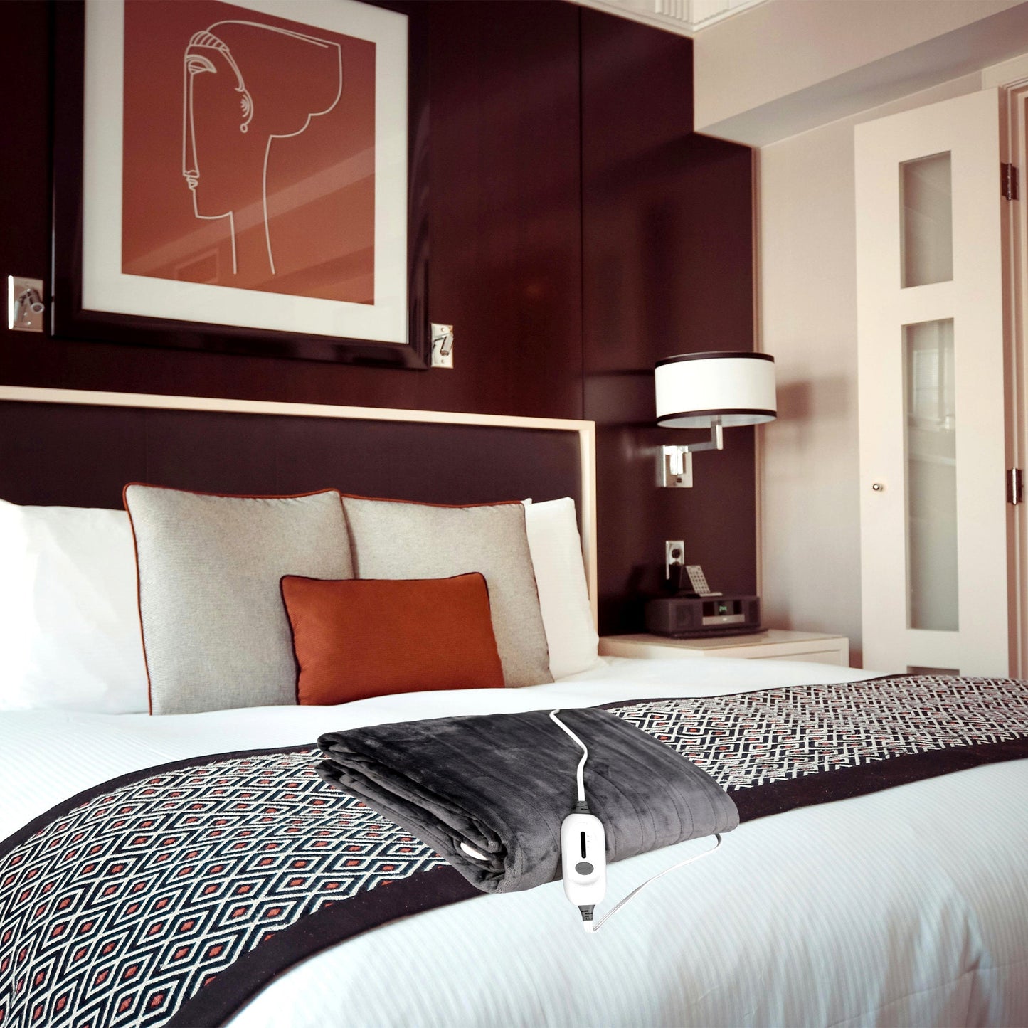 Electric Soft Microplush Heated Blanket Throw – 62x84 Inches, Fast Heating with 3 Temperature Settings - Health & Longevity Life