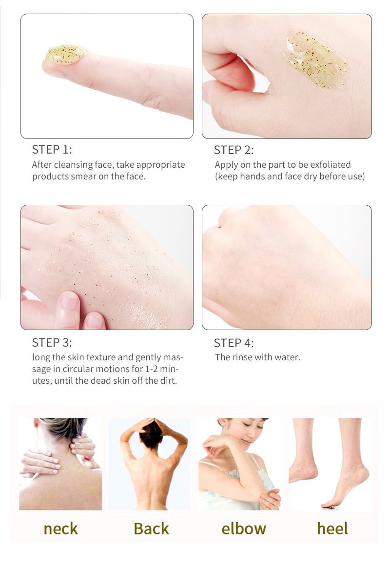 Facial Exfoliation Whitening Natural Facial Skin Care Cleansing Exfoliation Whitening Body Scrub - Health & Longevity Life