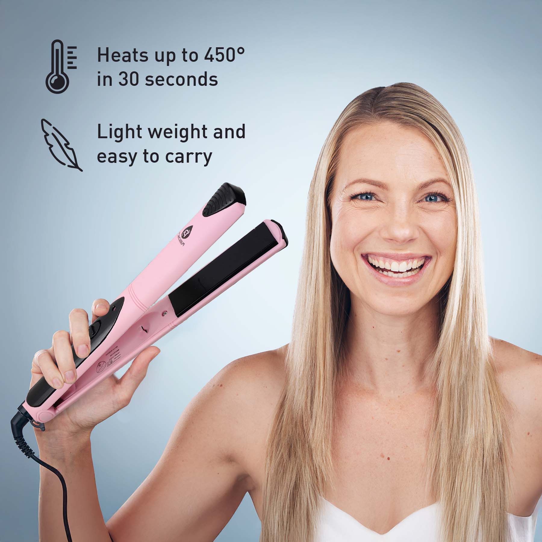 Hair Styling Power Bundle: One Step Hair Dryer & Volumizer Brush + Professional Salon Quality Flat Iron Hair Straightener With Free Travel Straightener - Health & Longevity Life
