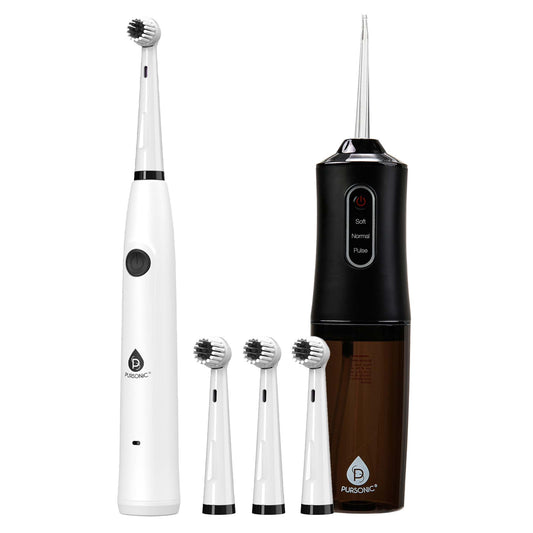 Mario Lopez USB Rechargeable Electric Toothbrush & USB Water Flosser - Health & Longevity Life