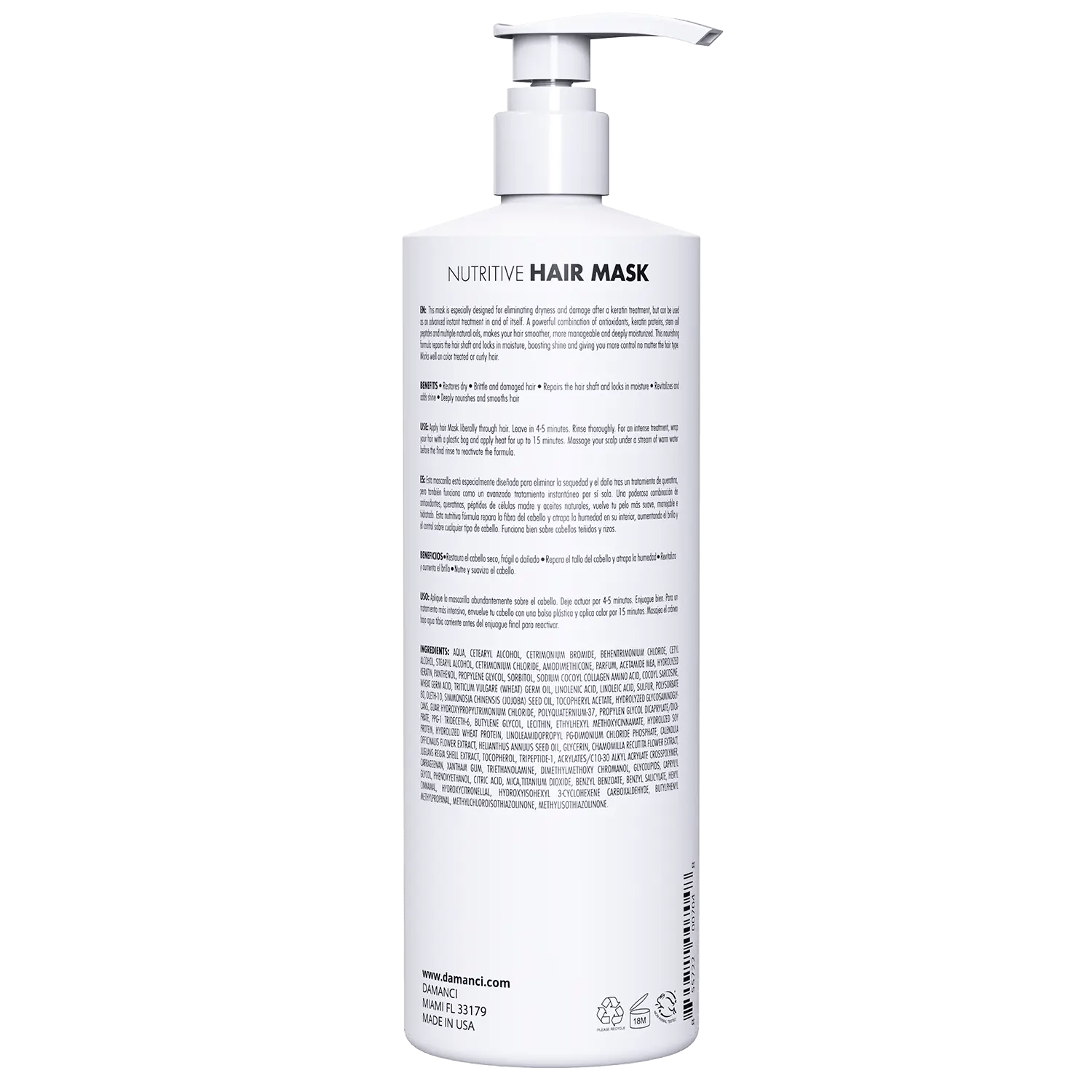 Nutritive Hair Mask - Health & Longevity Life