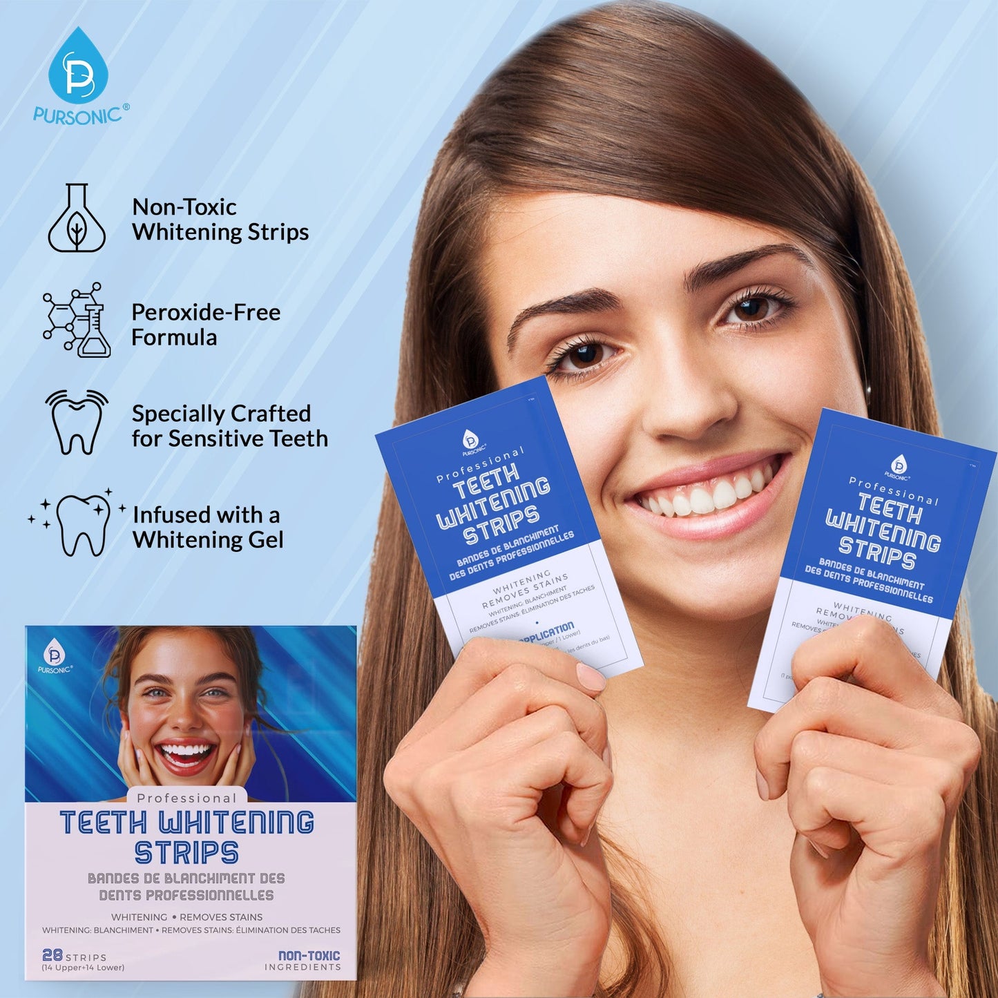 Professional Teeth Whitening Strips - Health & Longevity Life