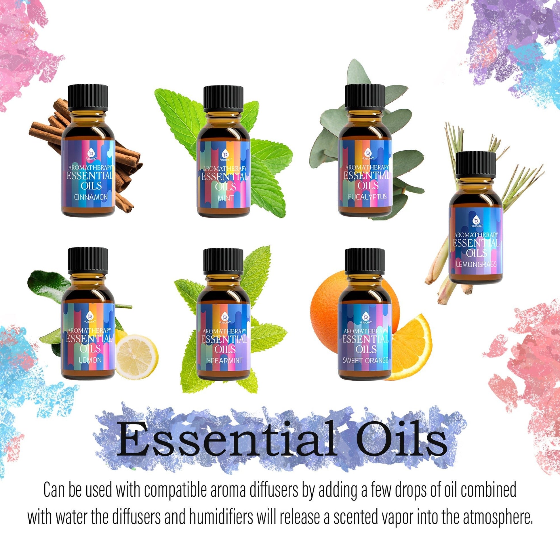 Pursonic Aromatherapy Lovers – Triple 14 - Pack Essential Oils Collection - Health & Longevity Life