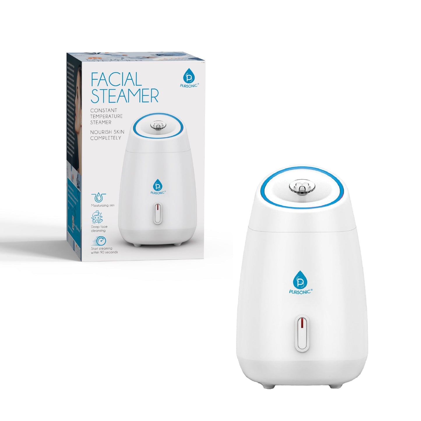 Pursonic Facial Steamer Hot Mist Moisturizing Spa - Health & Longevity Life