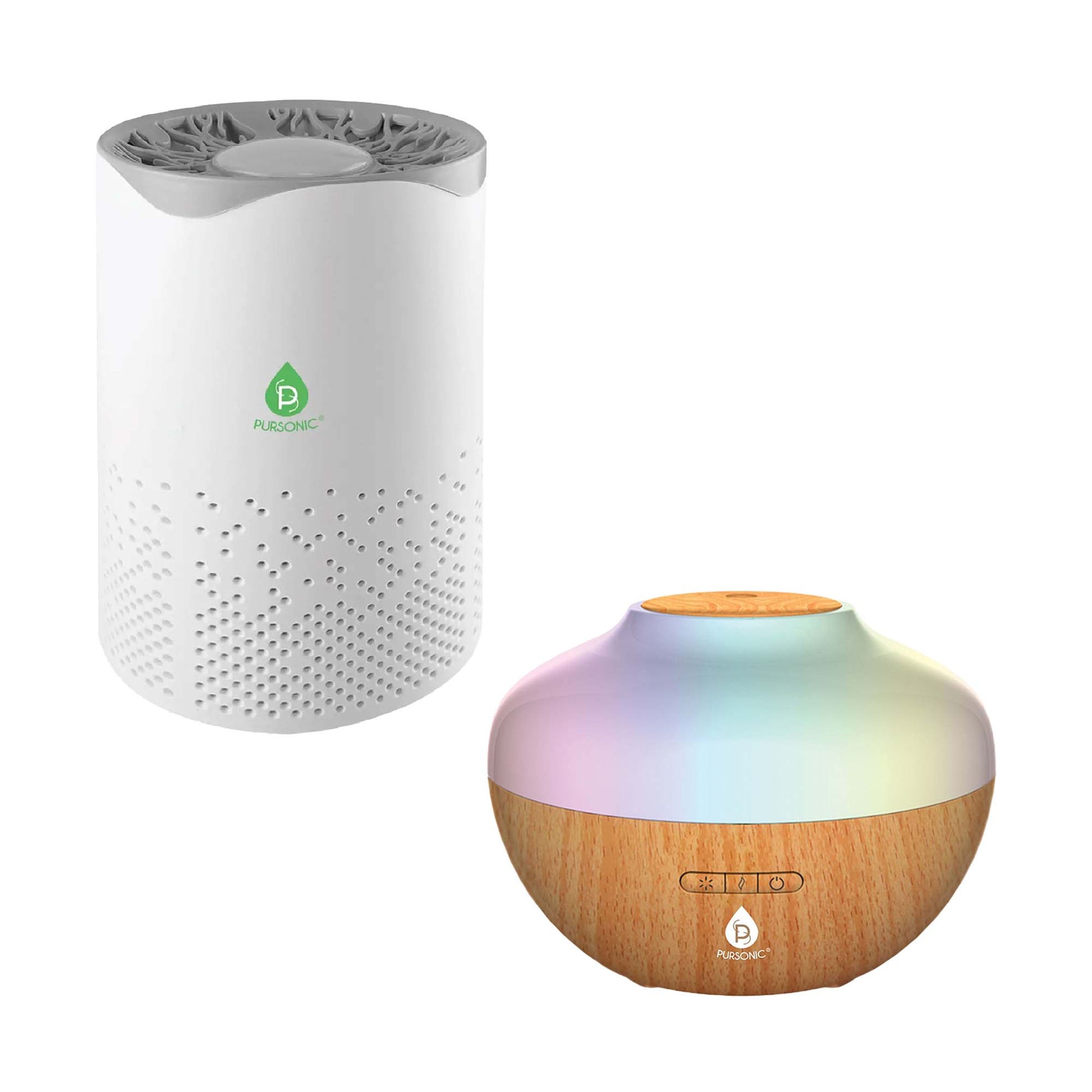 Pursonic Fresh Air & Aromatherapy Bundle – True HEPA Air Purifier & Essential Oil Diffuser - Health & Longevity Life