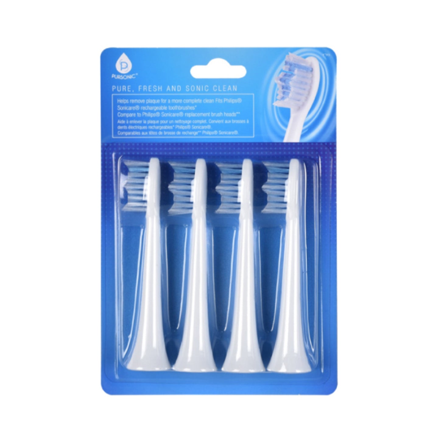 Pursonic Replacement Toothbrush Heads, Compatible with Sonicare Electric Toothbrush 8 Pack - Health & Longevity Life