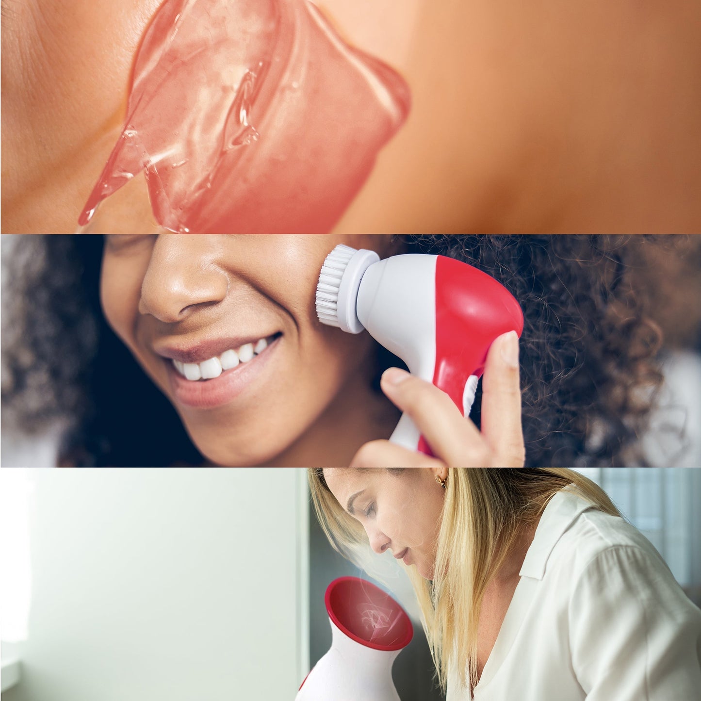 Pursonic Spa Facial Care Bundle: Facial Steamer, Cleansing Brush, & Gel Face Masks - Health & Longevity Life