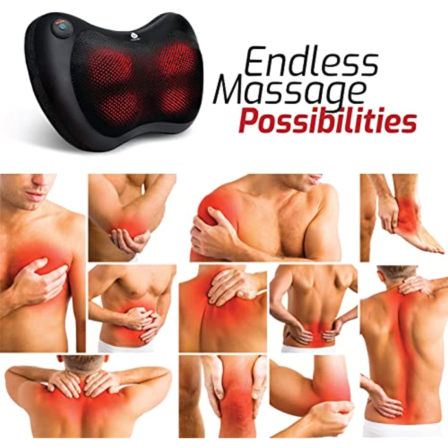 Shiatsu Heating Neck & Back Massager - Health & Longevity Life