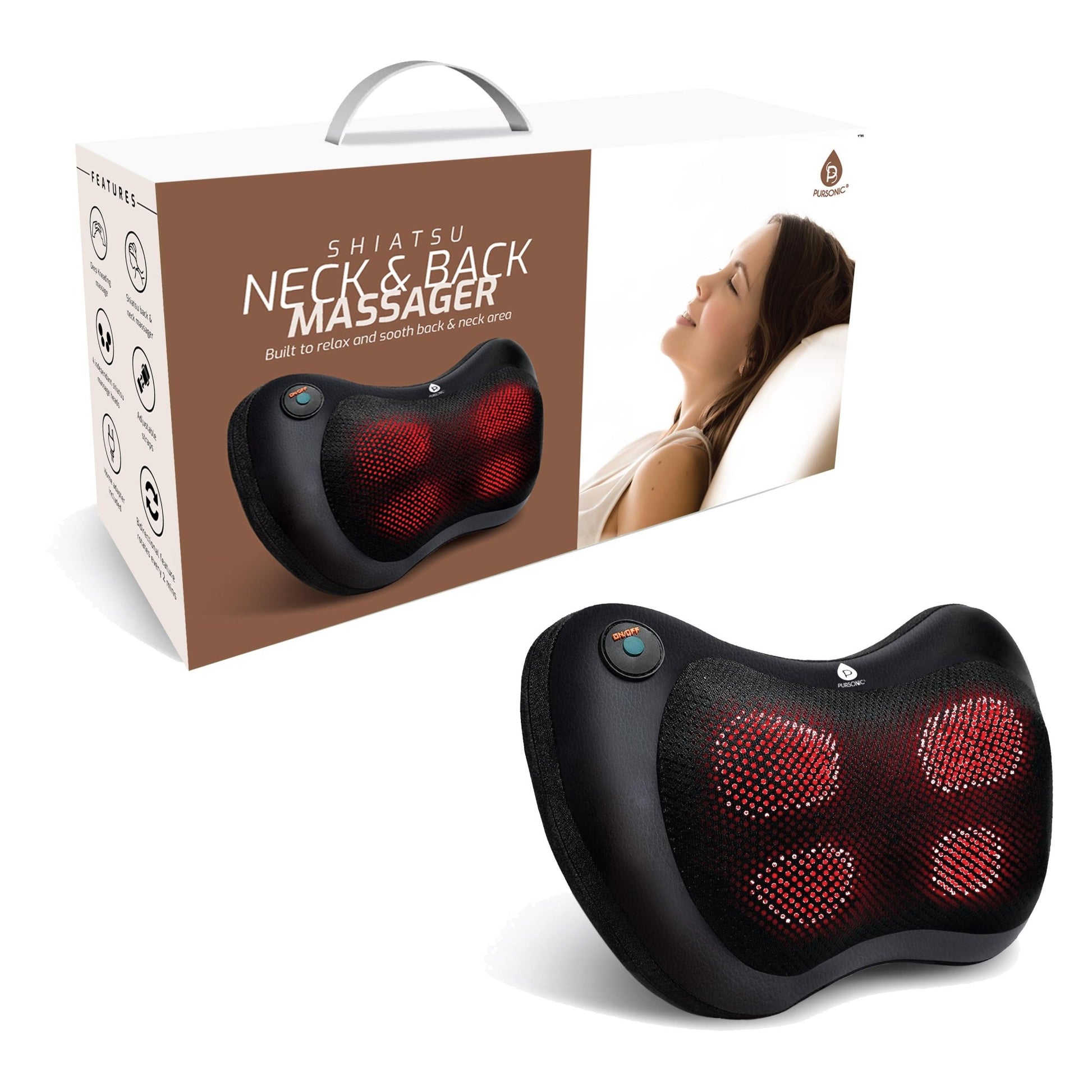 Shiatsu Heating Neck & Back Massager - Health & Longevity Life
