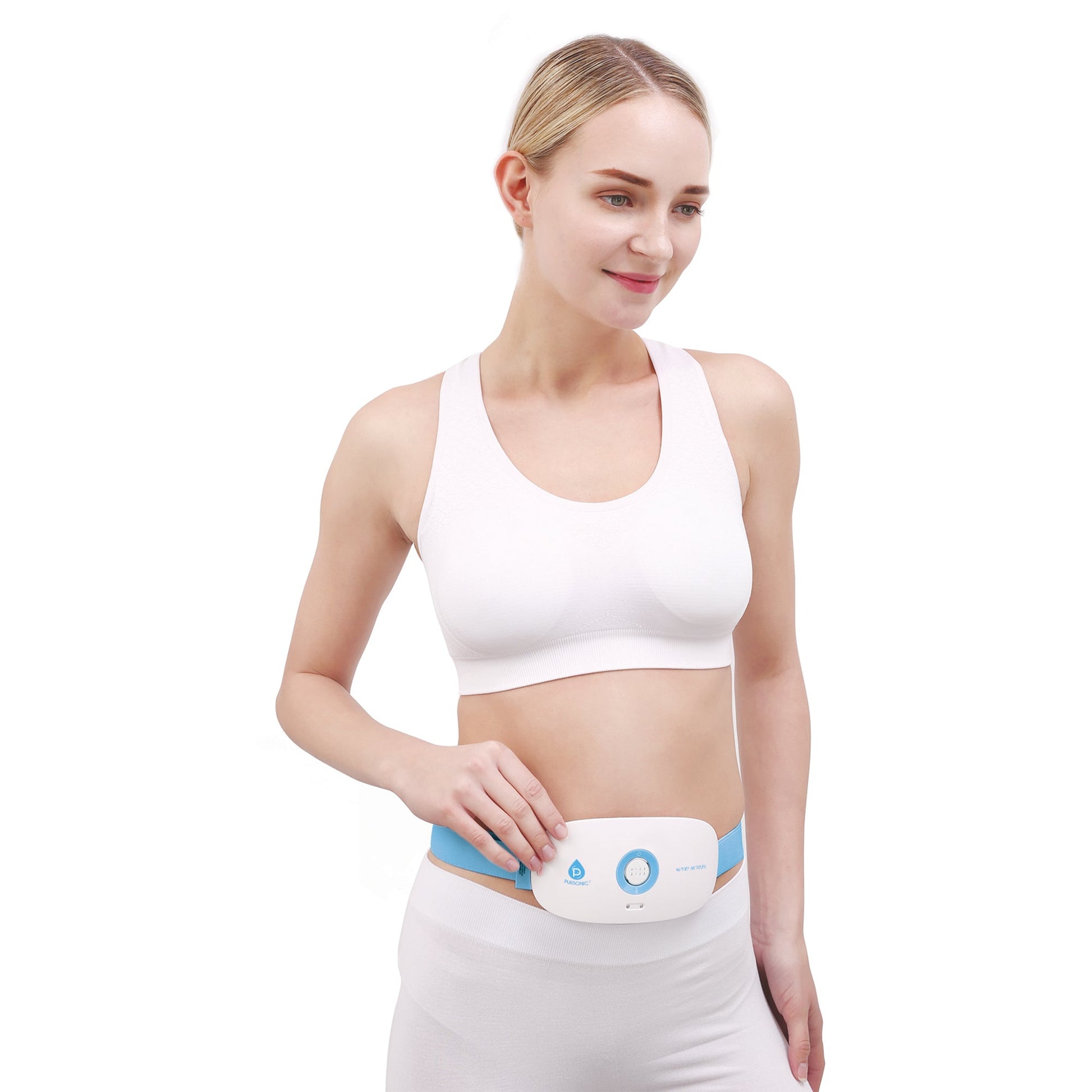 Stomach & Back Massager, 3 Vibration Levels, 3 Heat Settings & USB Rechargeable - Health & Longevity Life