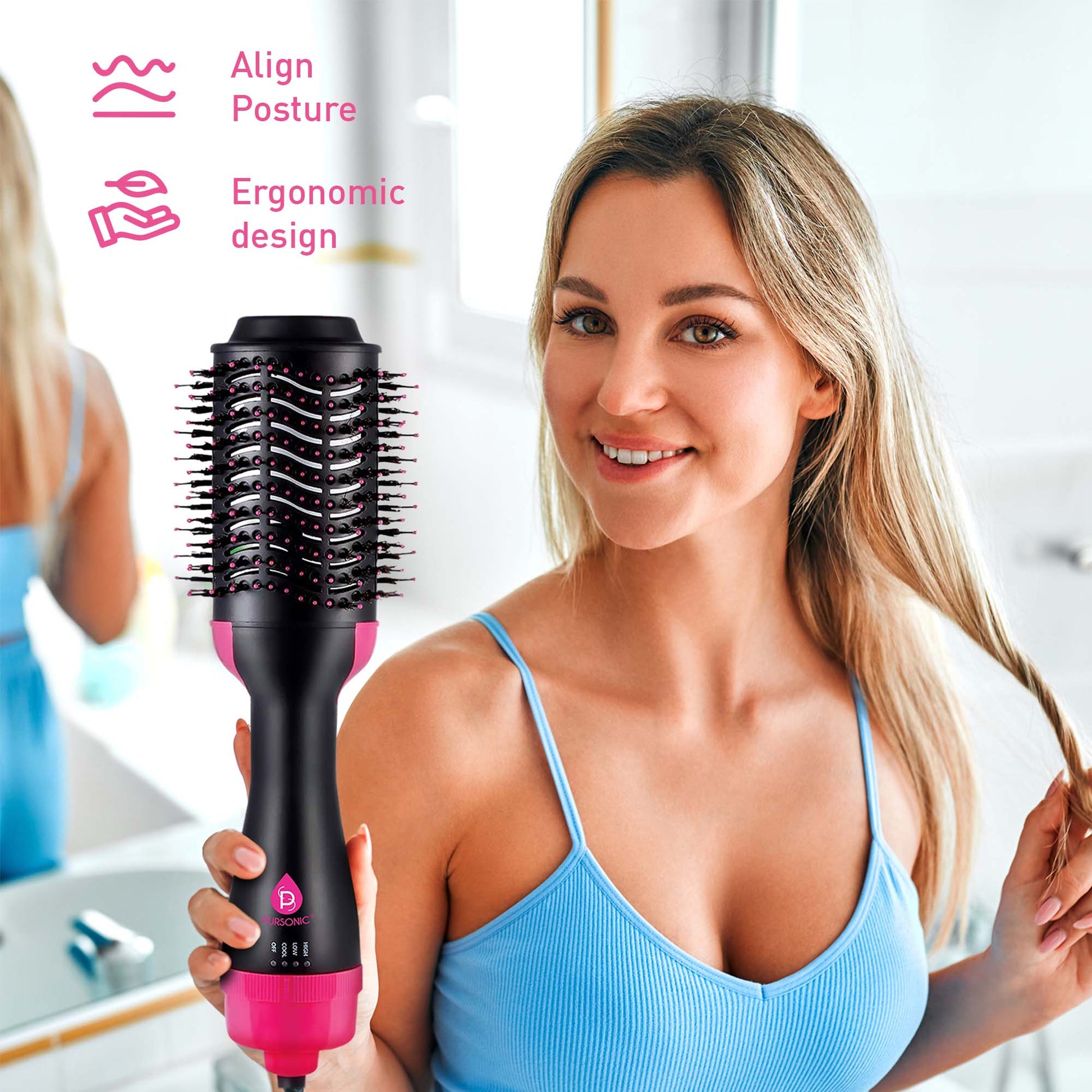 Style - on - the - Go Bundle – Cordless Hair Straightener & One Step Volumizer Brush for Sleek, Voluminous Hair Anytime, Anywhere - Health & Longevity Life