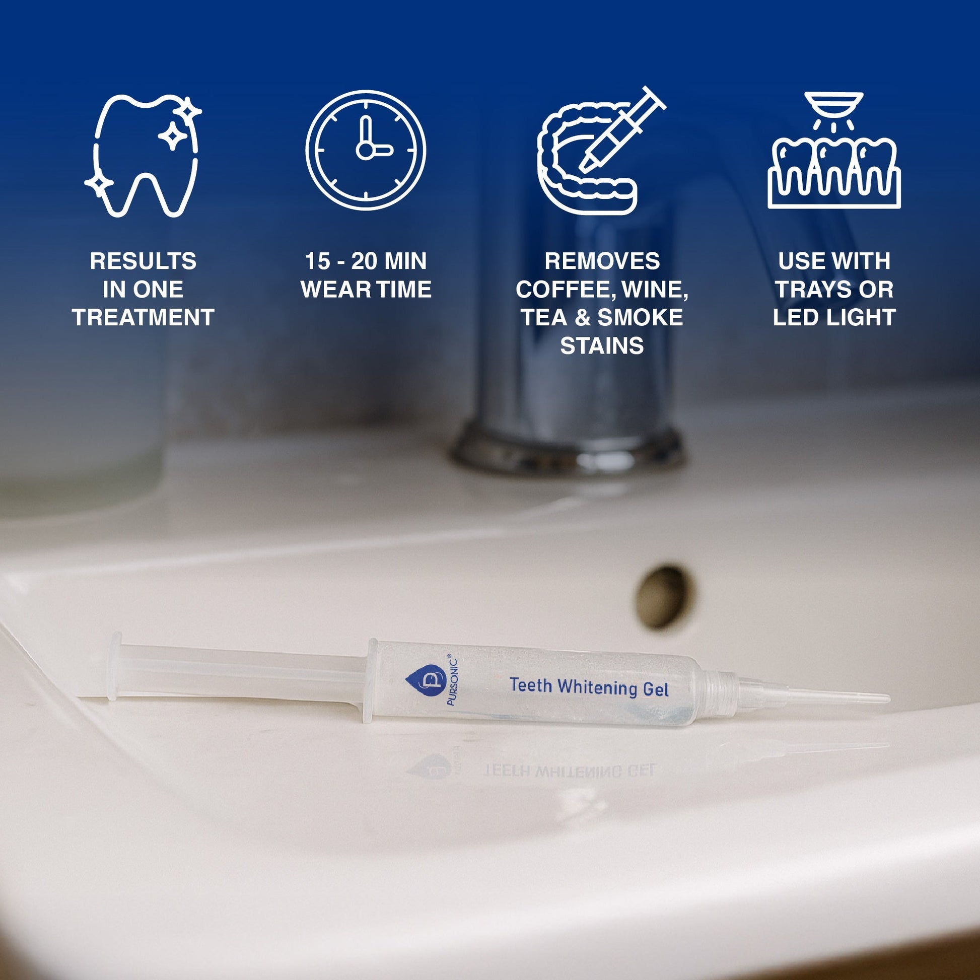 Teeth Whitening Gel - Professional Strength Formula - Health & Longevity Life