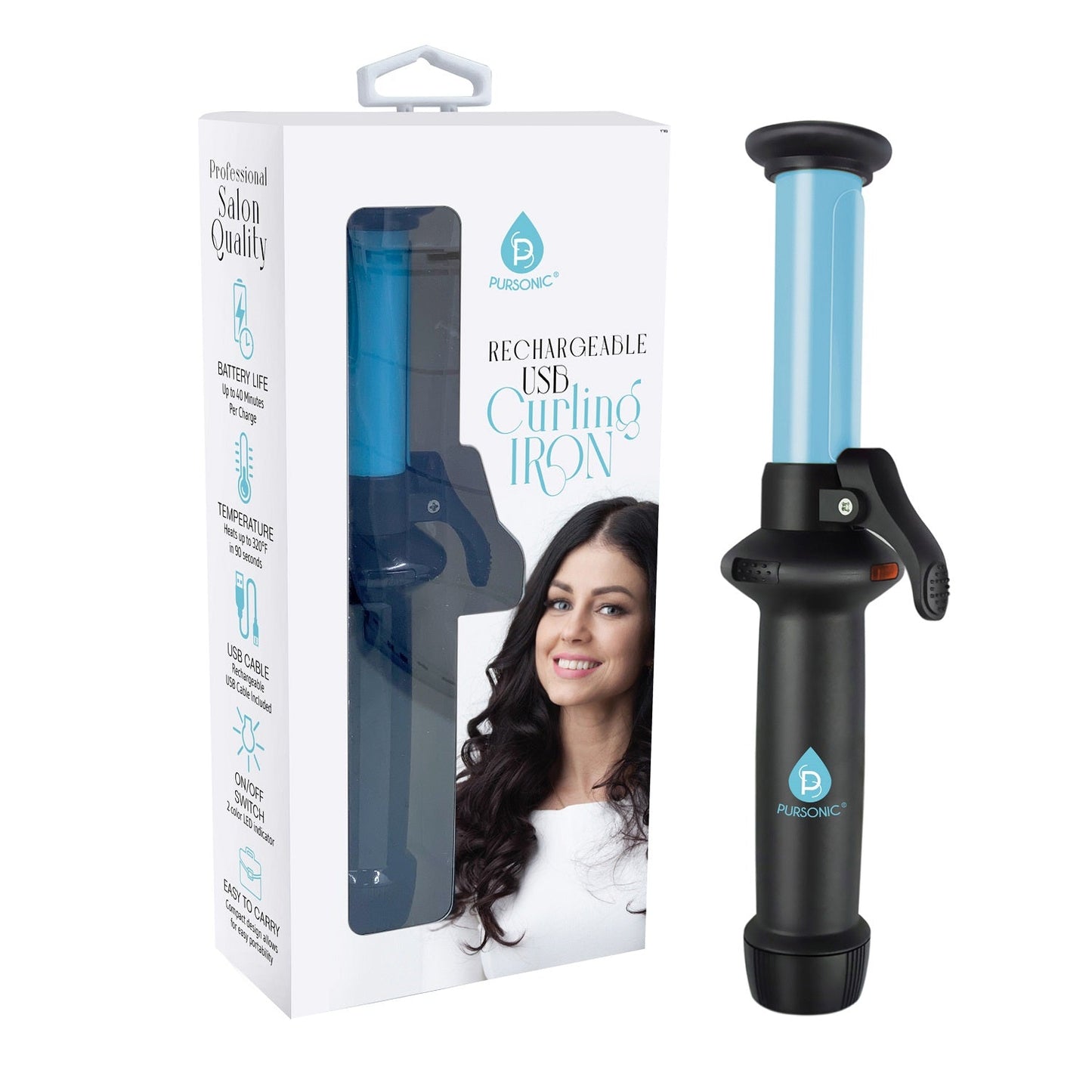 USB Rechargeable Mini Curling Iron - Health & Longevity Life