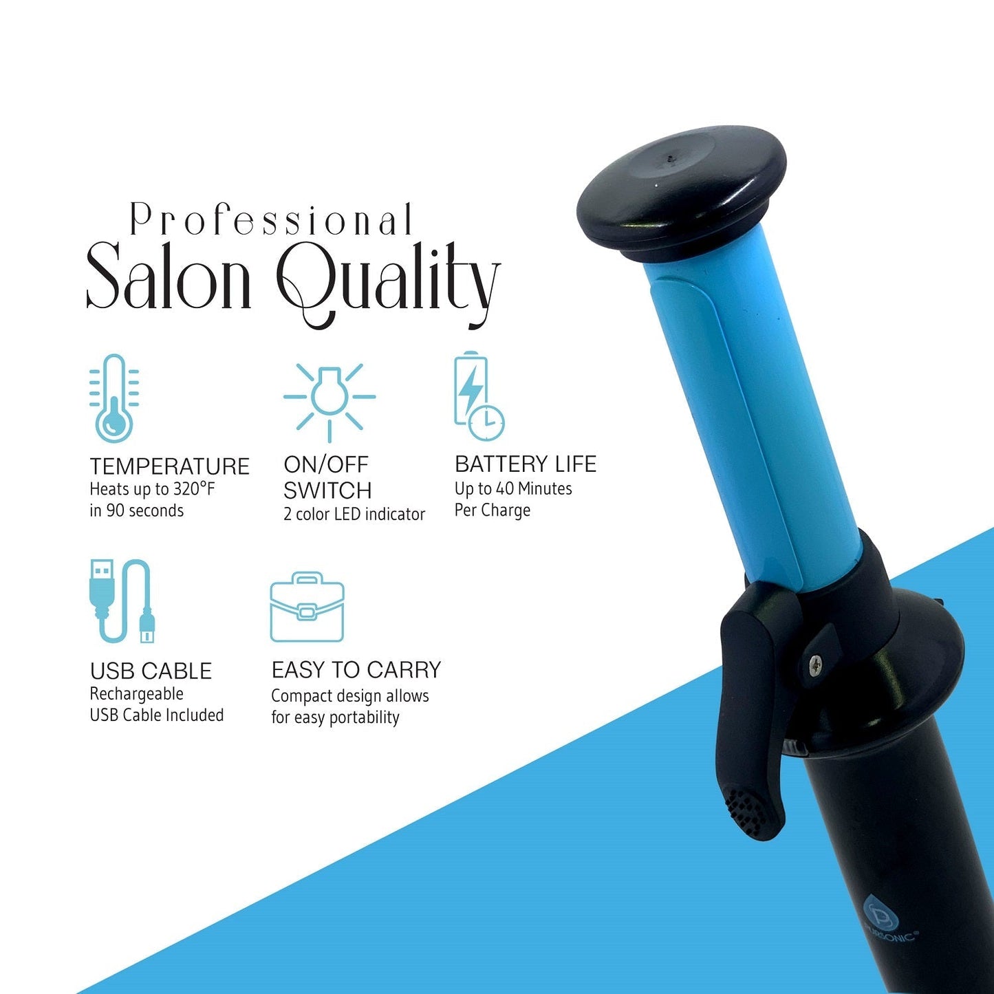 USB Rechargeable Mini Curling Iron - Health & Longevity Life